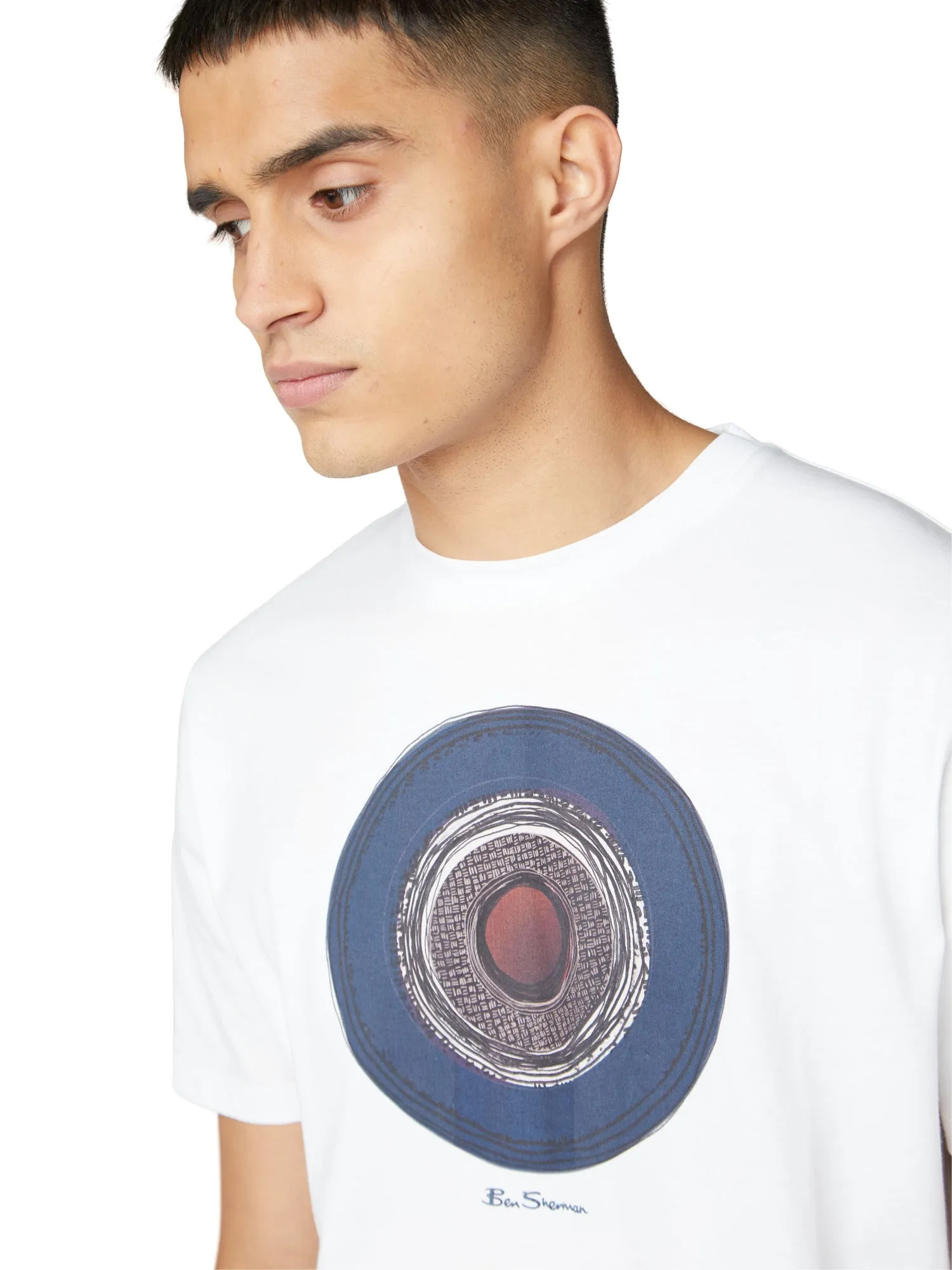 Target Sketch Tee - White sold by Ben Sherman product image thumbnail 3