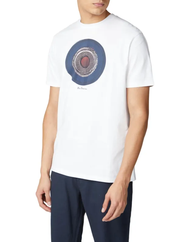 Target Sketch Tee - White sold by Ben Sherman