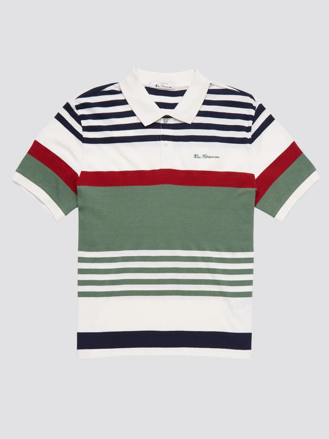 Signature Textured Stripe Polo sold by Ben Sherman product image thumbnail 2