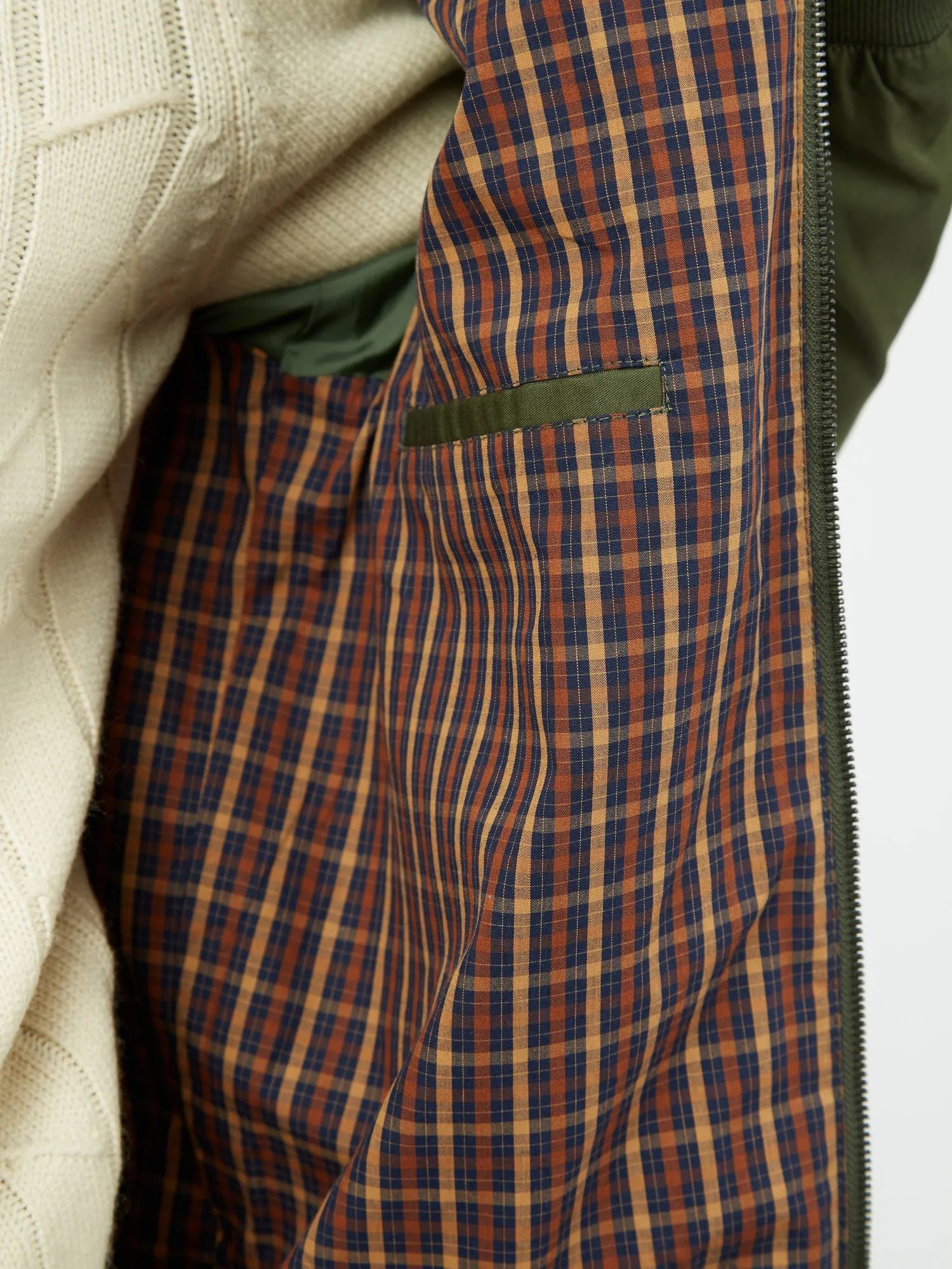 Signature Harrington Jacket - Deep Jungle sold by Ben Sherman product image thumbnail 3