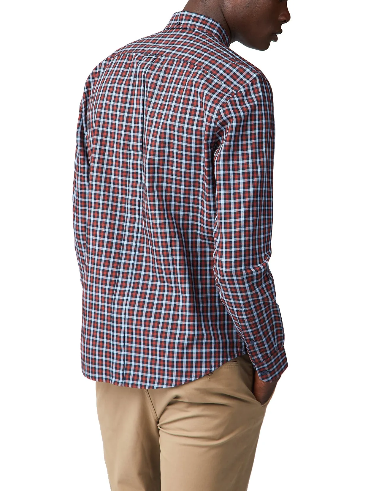 Long-Sleeve House Gingham Shirt - Chestnut sold by Ben Sherman product image thumbnail 2