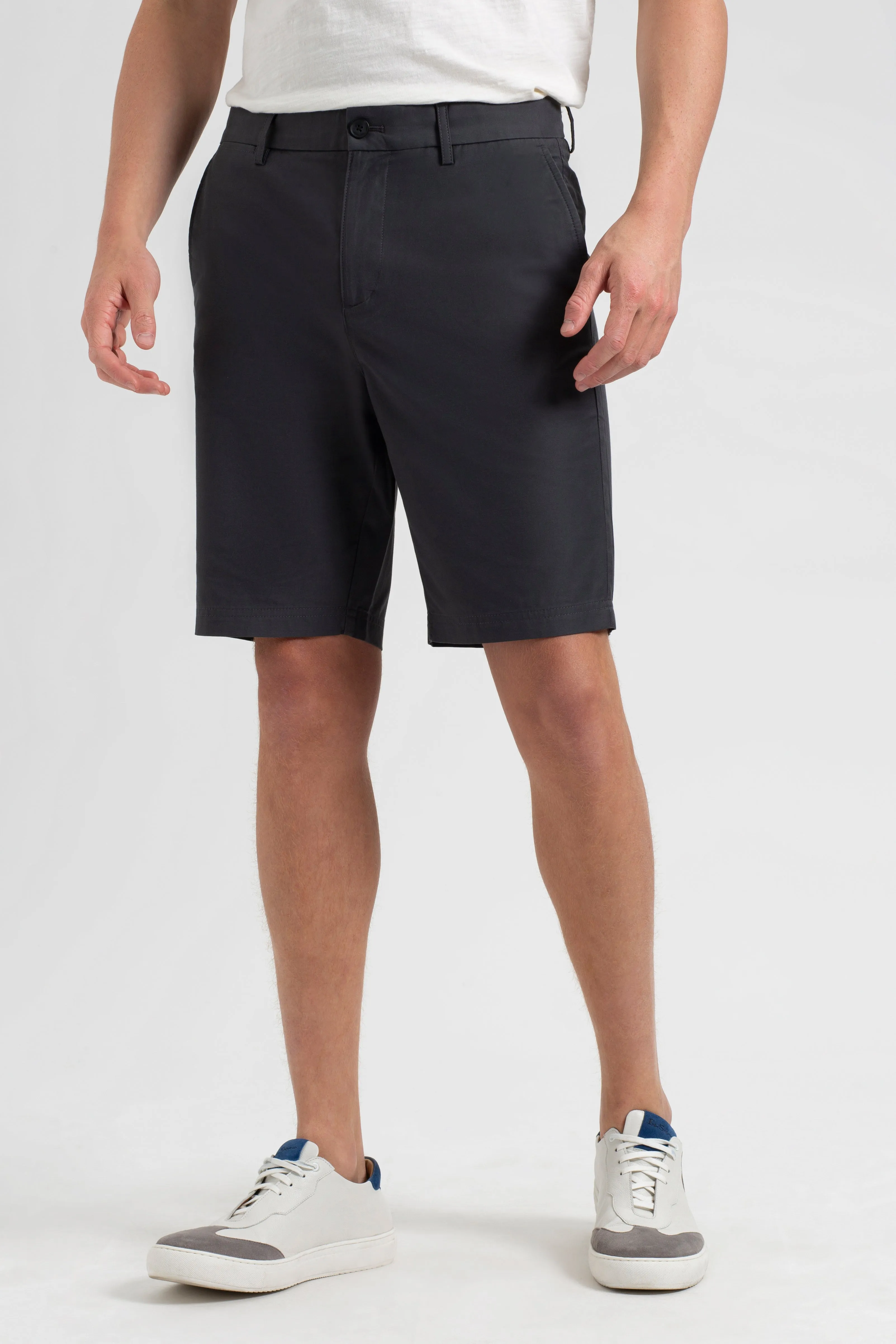 Everyday Slim Fit Chino Short - Charcoal sold by Ben Sherman