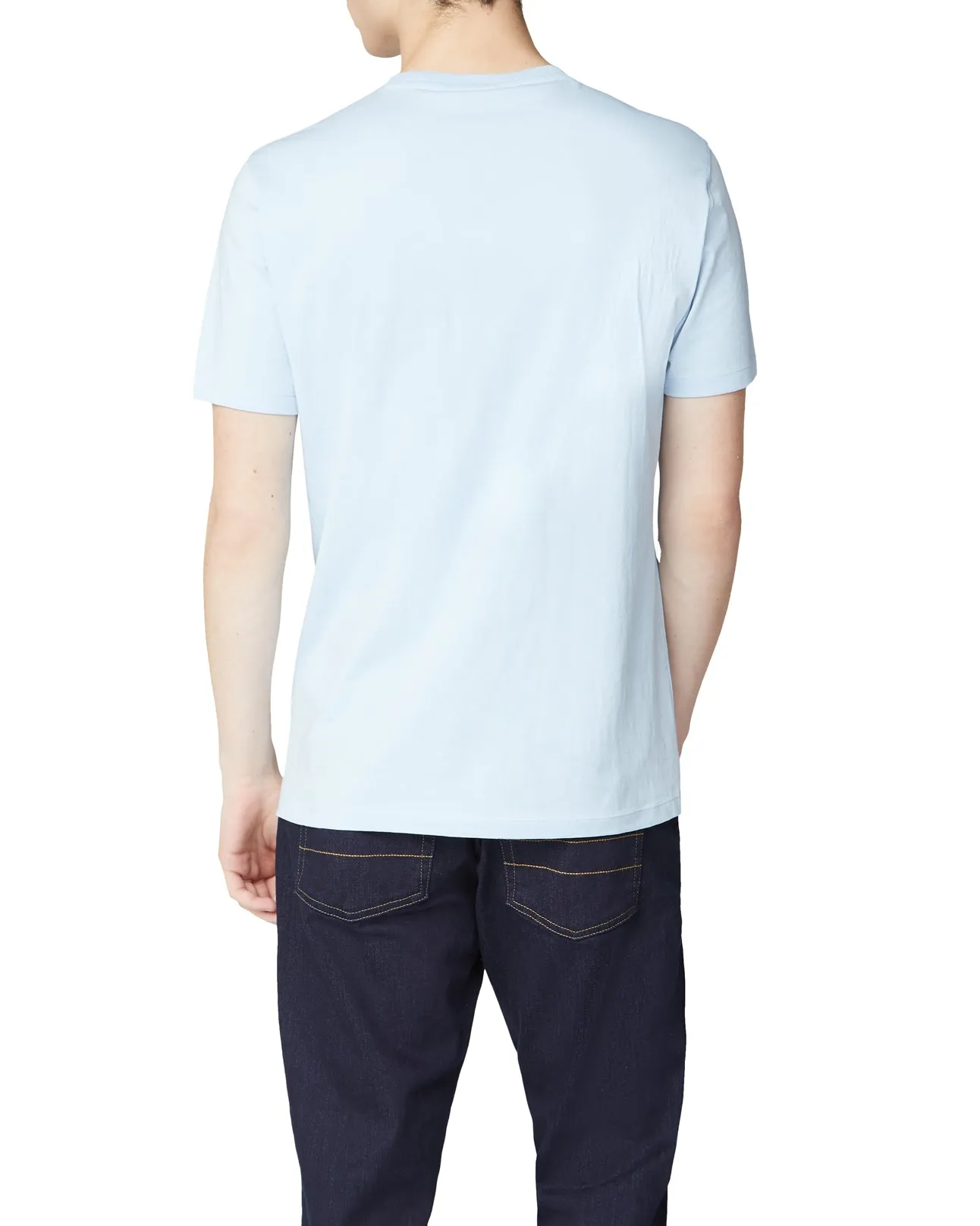 Chest Stripe Logo Print Tee - Sky sold by Ben Sherman product image thumbnail 2