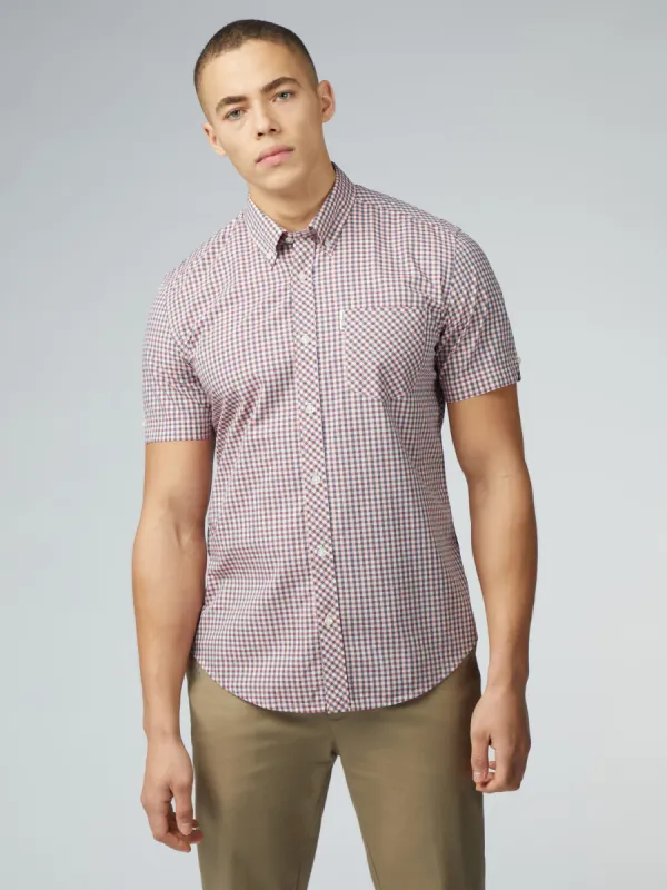 Signature Short Sleeve Gingham Shirt - Scarlett sold by Ben Sherman