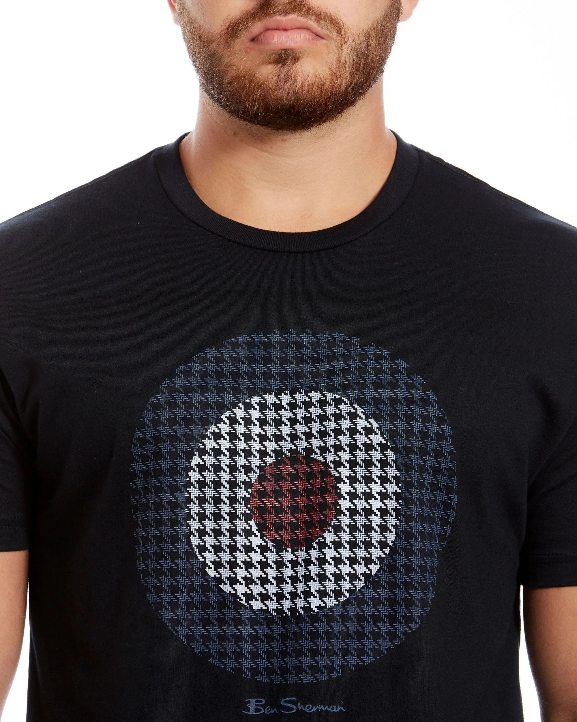 Houndstooth Target Graphic Tee - Black sold by Ben Sherman product image thumbnail 4