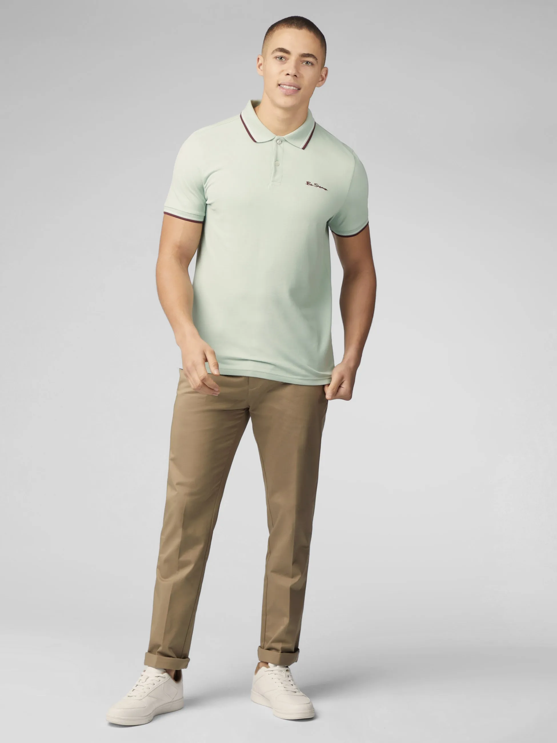 Limited Edition Signature Short Sleeve Polo - Mint sold by Ben Sherman product image thumbnail 2