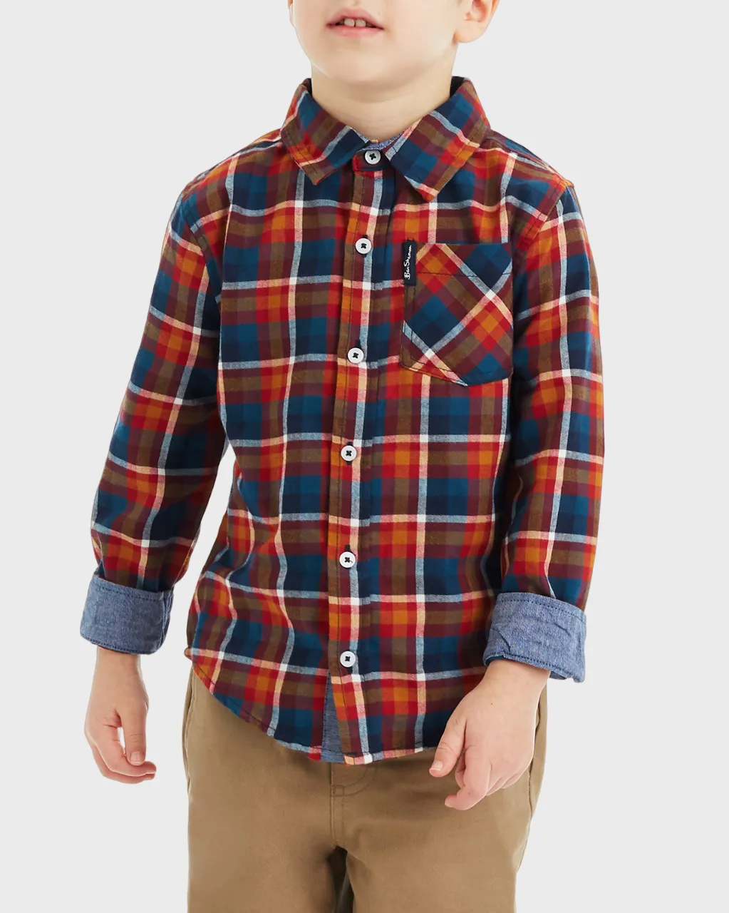 Boys Plaid Button-Down Shirt (Sizes 8-18) sold by Ben Sherman