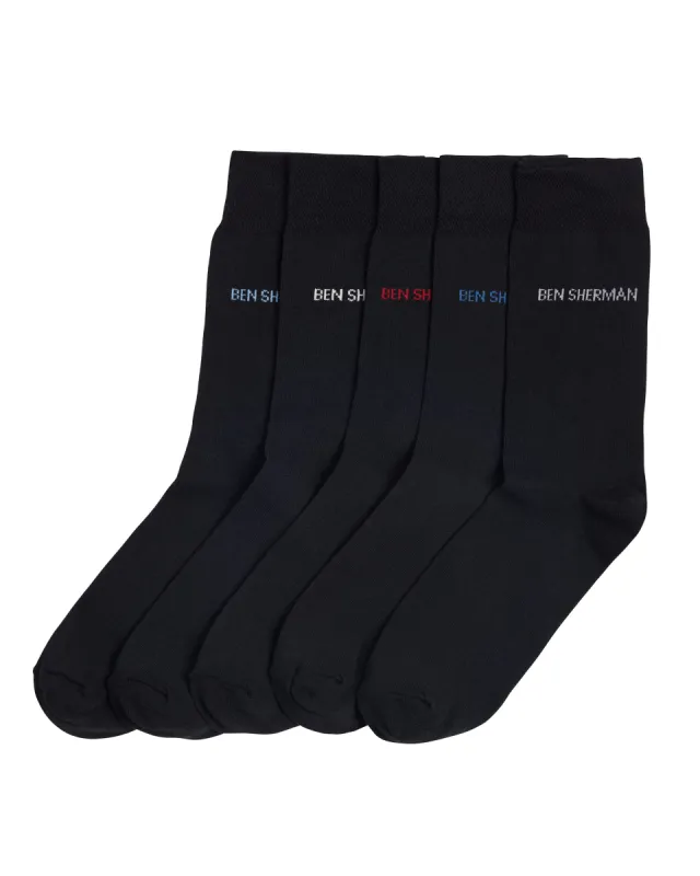 Hedgehunter Men's 5-Pack Socks - Black sold by Ben Sherman