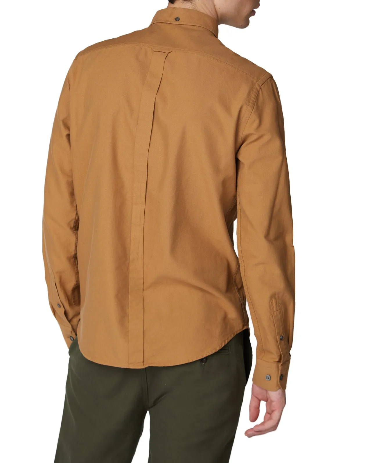 Long-Sleeve Oxford Shirt - Camel sold by Ben Sherman product image thumbnail 2