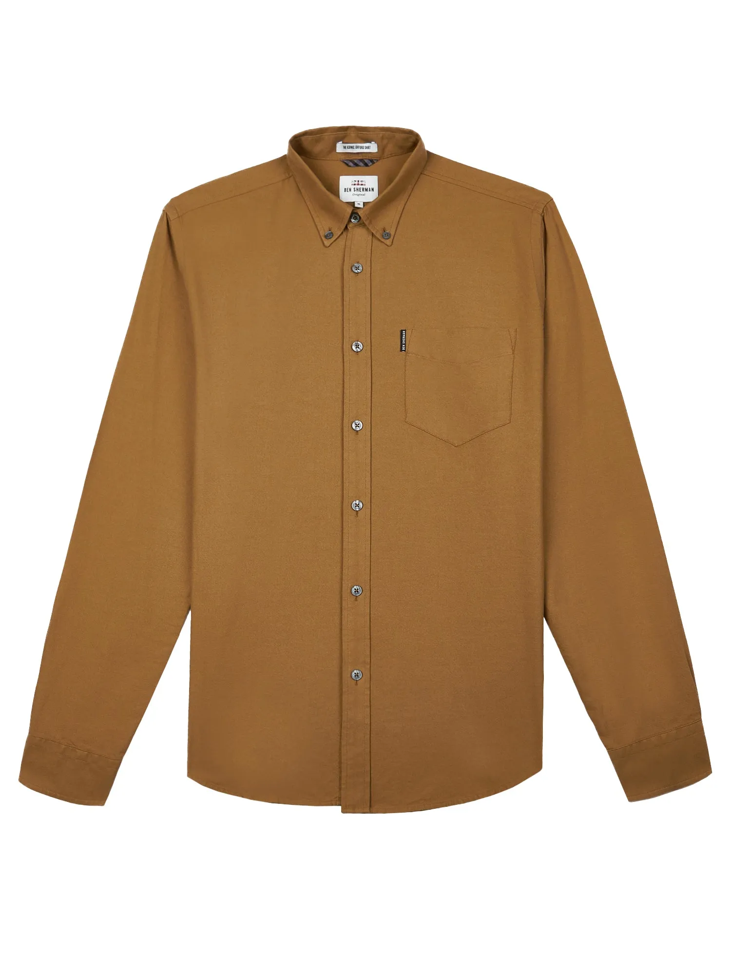 Long-Sleeve Oxford Shirt - Camel sold by Ben Sherman product image thumbnail 5