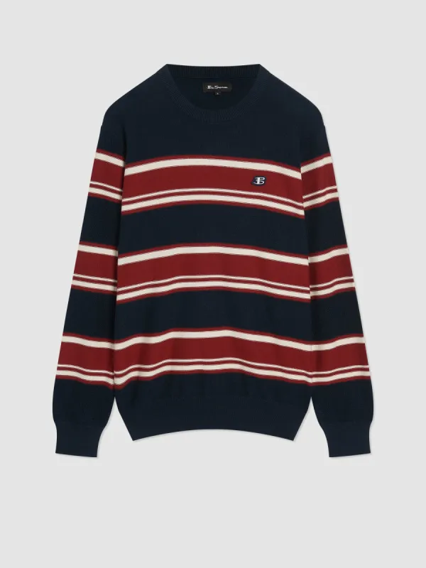 B by Ben Sherman Striped Chunky Knit Sweater sold by Ben Sherman