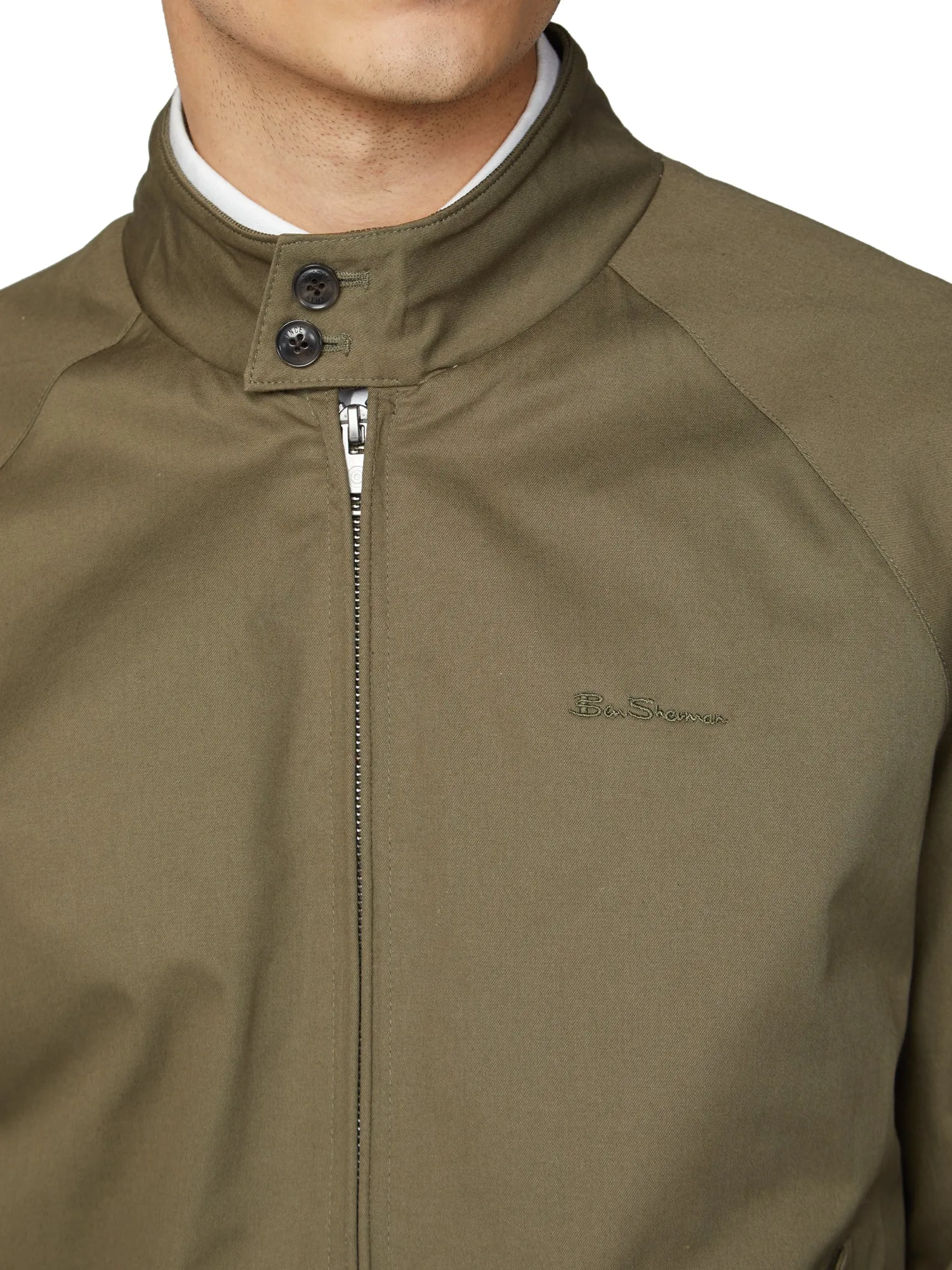 Signature Harrington Jacket - Khaki sold by Ben Sherman product image thumbnail 3