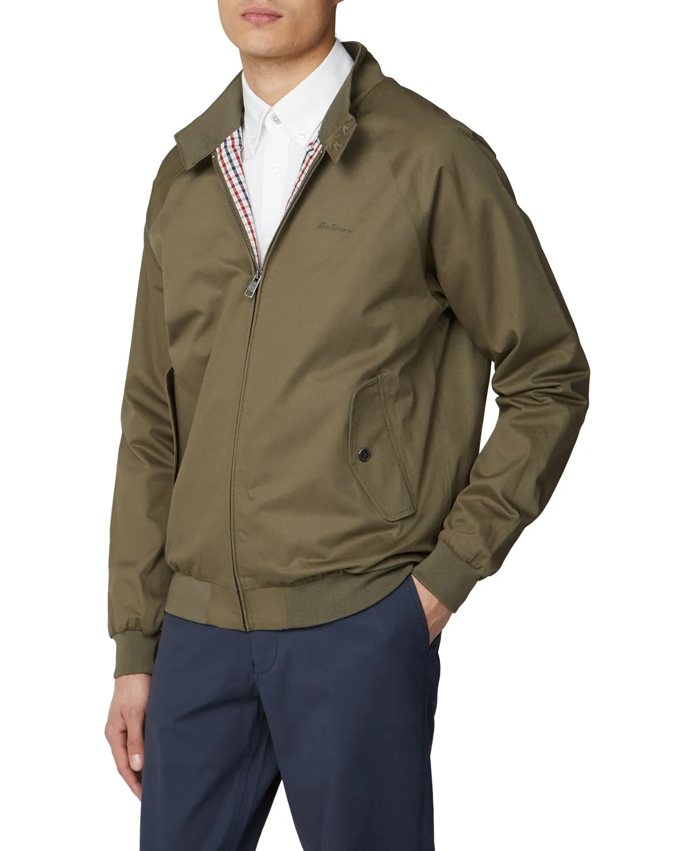 Signature Harrington Jacket - Khaki sold by Ben Sherman