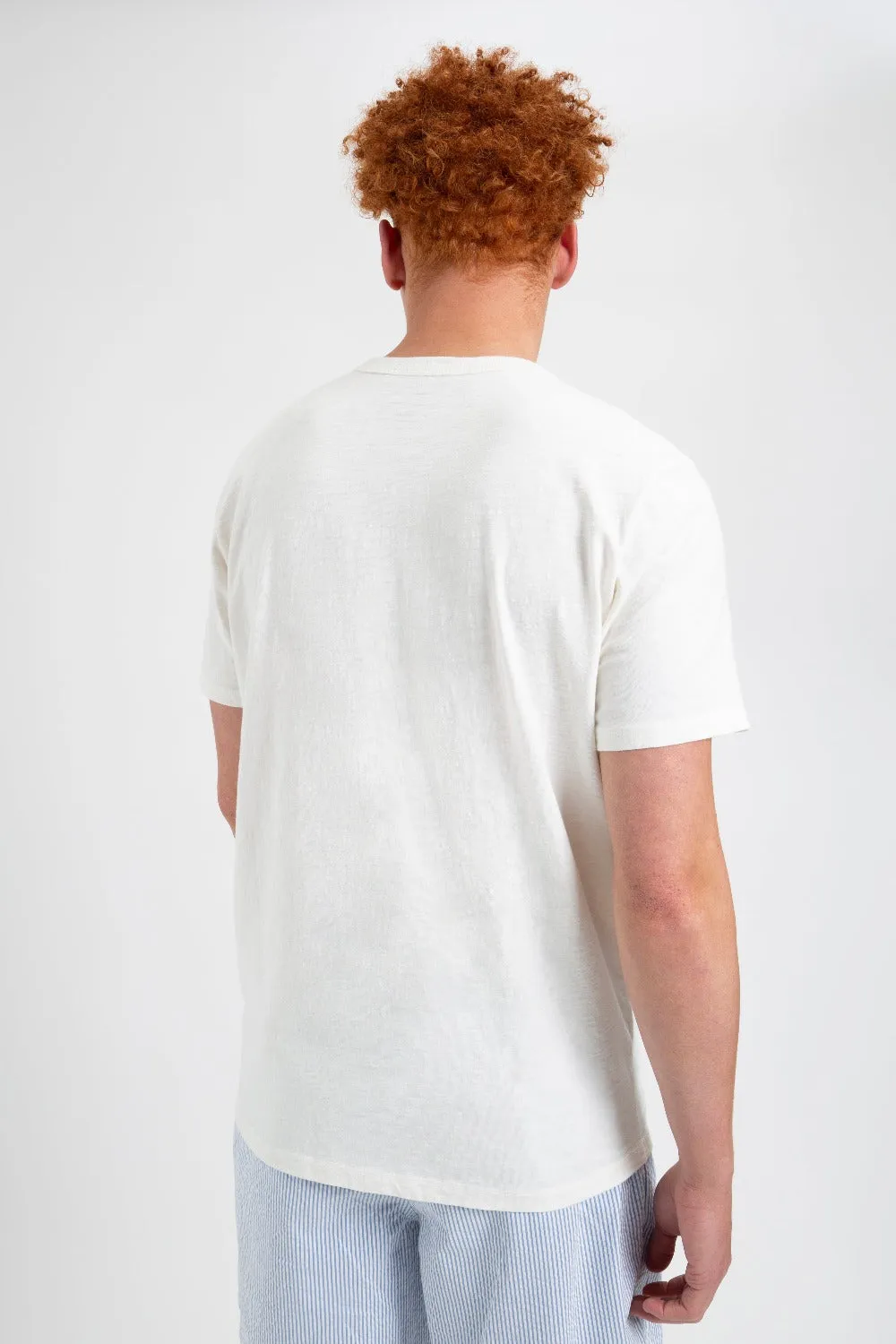 Garment Dye Beatnik T-Shirt - White sold by Ben Sherman product image thumbnail 5