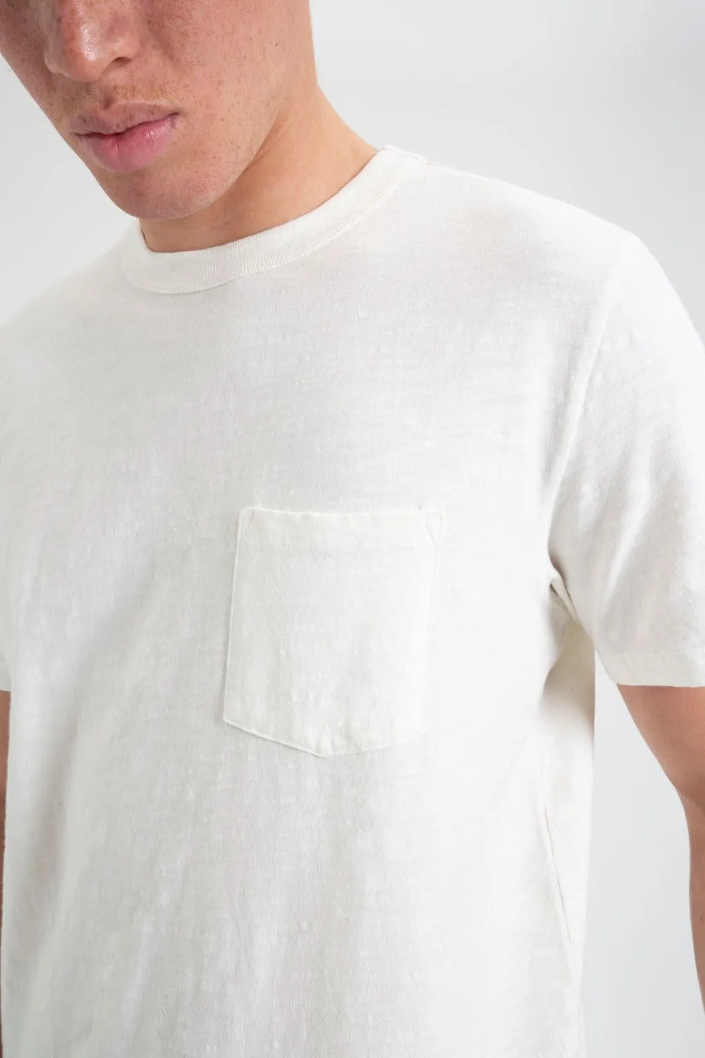 Garment Dye Beatnik T-Shirt - White sold by Ben Sherman product image thumbnail 4
