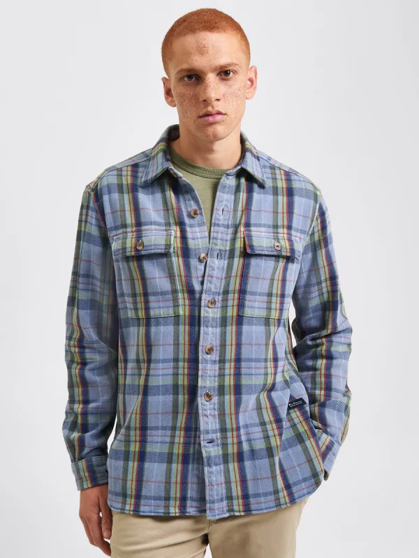 Uniform Shirt Jacket - Dusty Blue sold by Ben Sherman