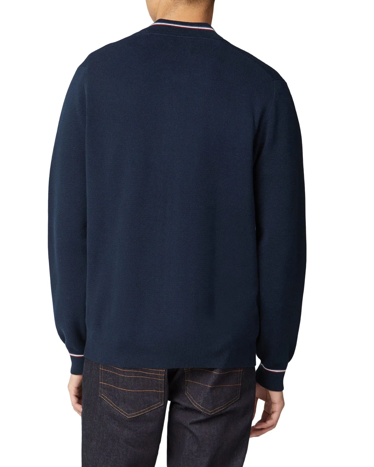 Zip-Through Knit Bomber Jacket - Dark Navy sold by Ben Sherman product image thumbnail 2