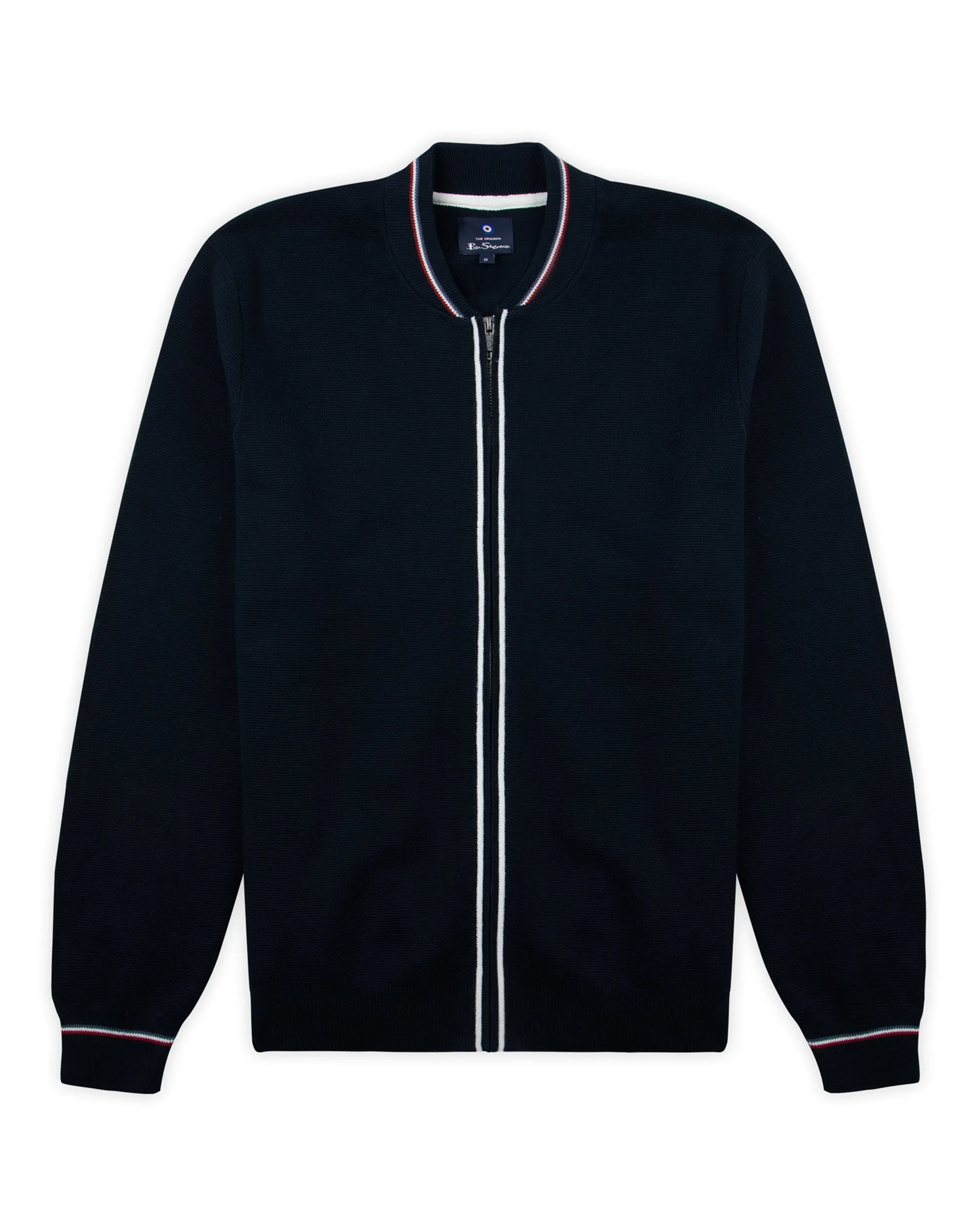 Zip-Through Knit Bomber Jacket - Dark Navy sold by Ben Sherman product image thumbnail 5