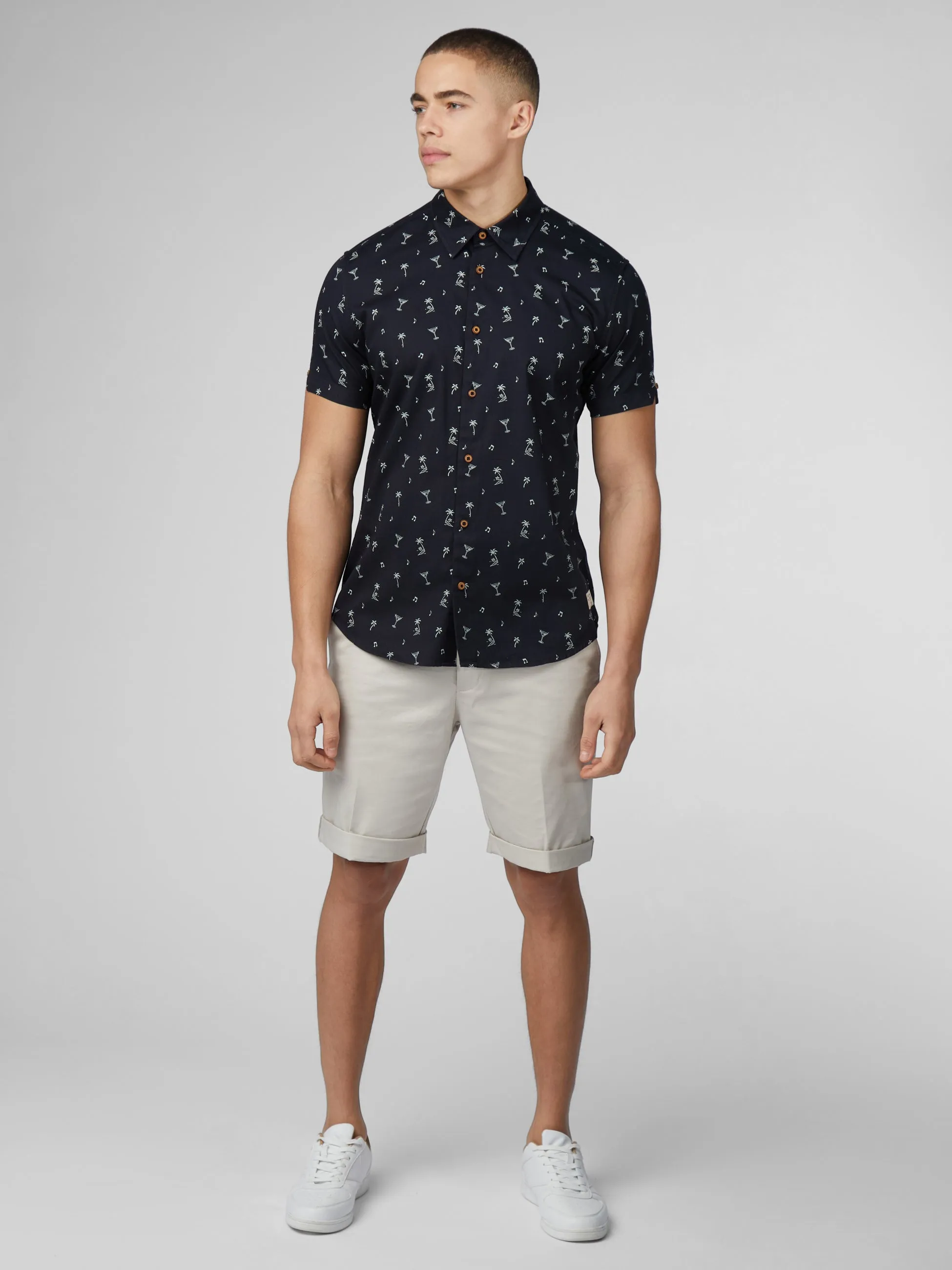 Scattered Print Shirt - Black sold by Ben Sherman product image thumbnail 2
