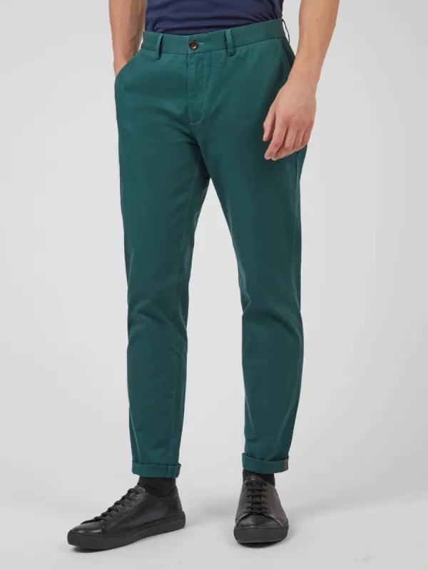 Signature Slim Stretch Chino Pant - Ocean Green sold by Ben Sherman