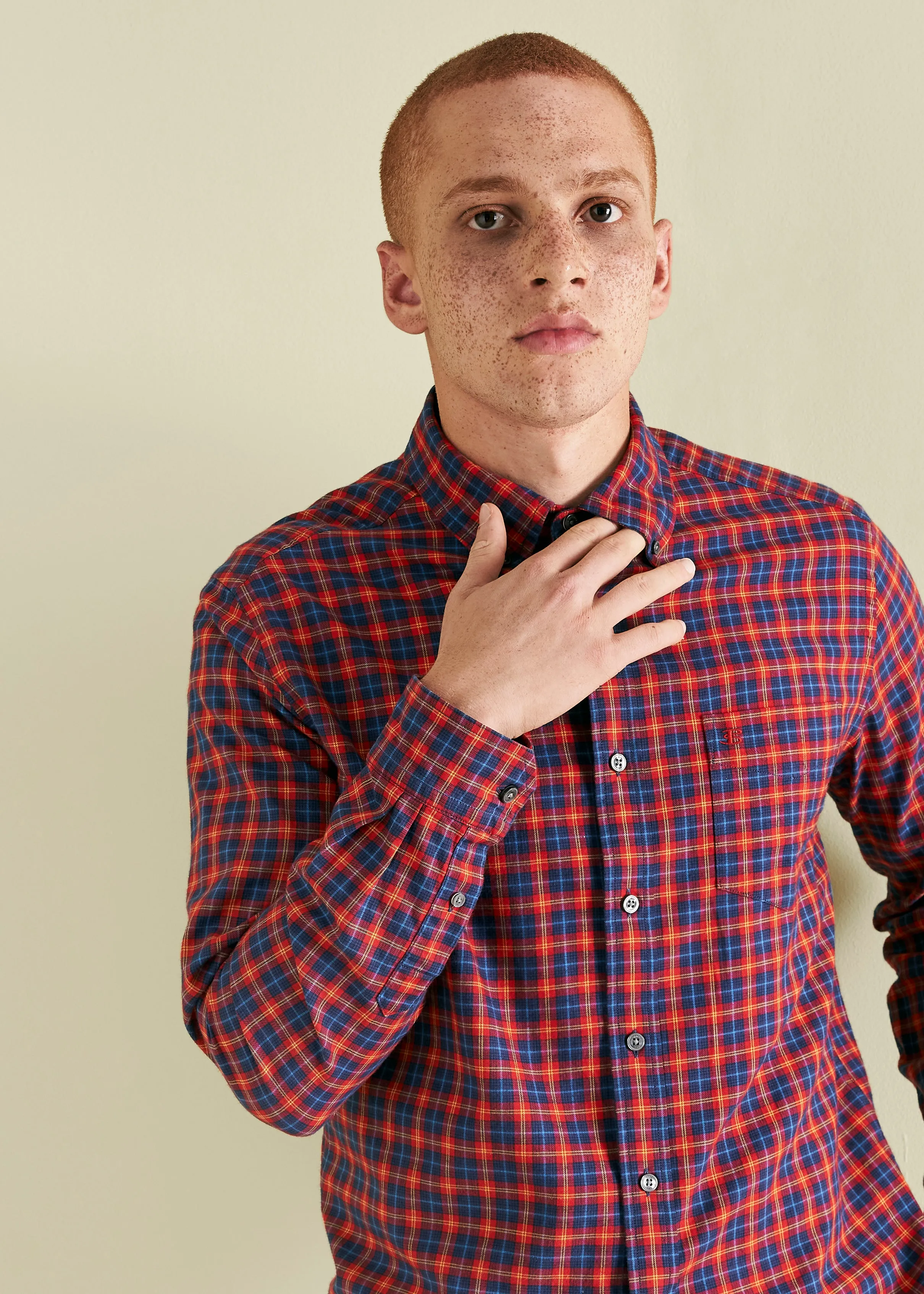 House Tartan Twill Shirt - Red sold by Ben Sherman product image thumbnail 3