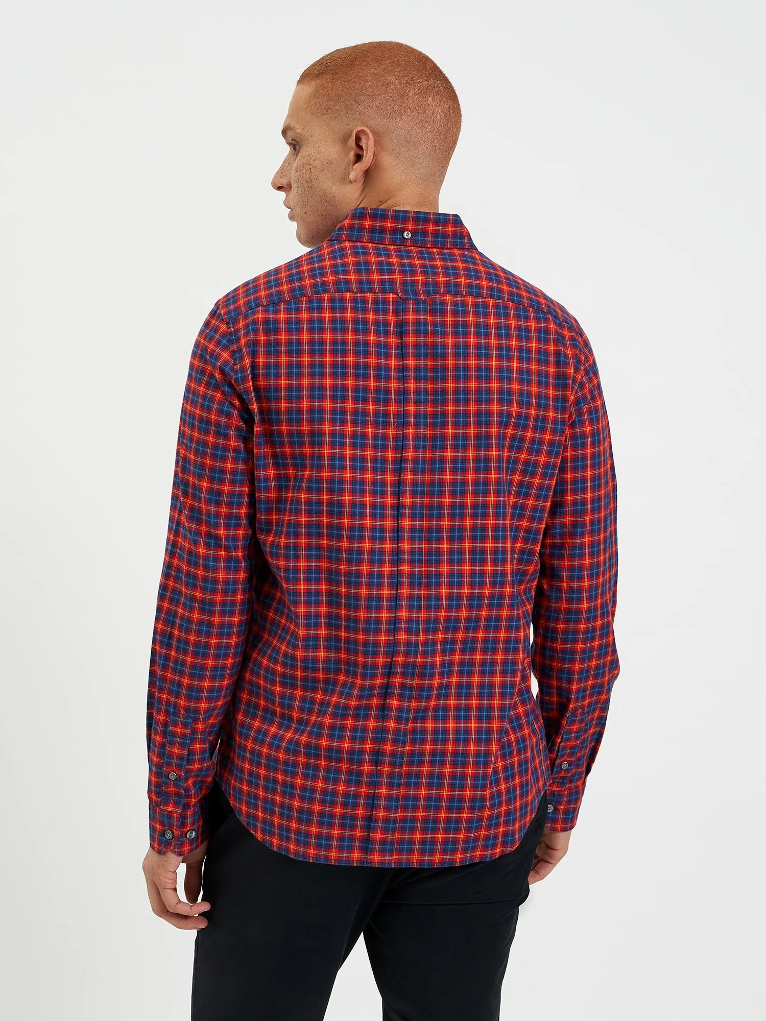House Tartan Twill Shirt - Red sold by Ben Sherman product image thumbnail 5