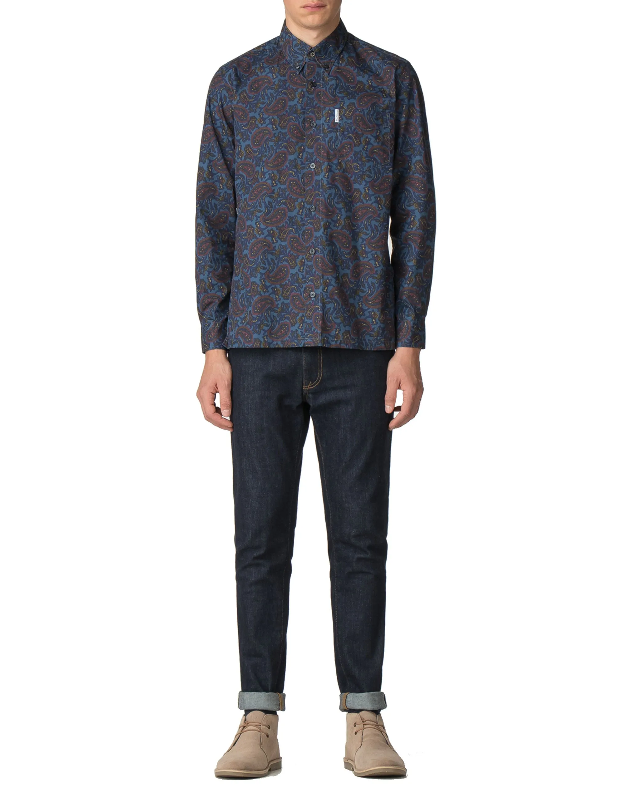 Long-Sleeved Archive Vega Shirt - Sargasso Sea sold by Ben Sherman product image thumbnail 2