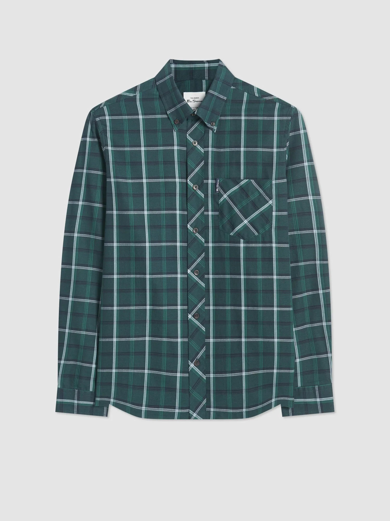 Grid Check Shirt - Fraser Green sold by Ben Sherman product image thumbnail 3