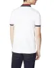Stripe Collar Pique Polo - White sold by Ben Sherman