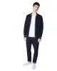 Stripe Collar Pique Polo - White sold by Ben Sherman