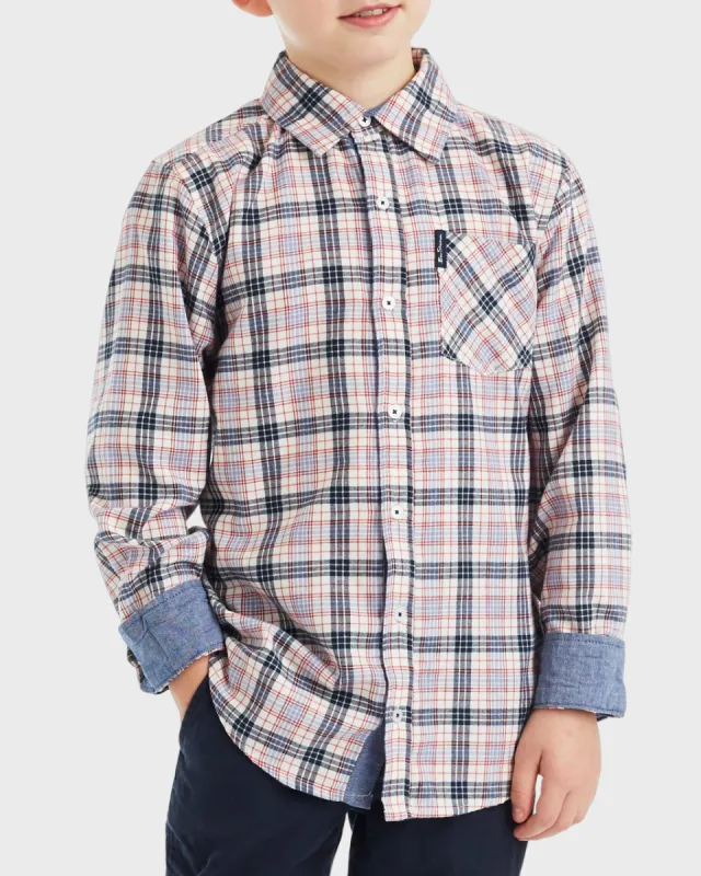 Boys Plaid Button-Down Shirt (Sizes 4-7) sold by Ben Sherman