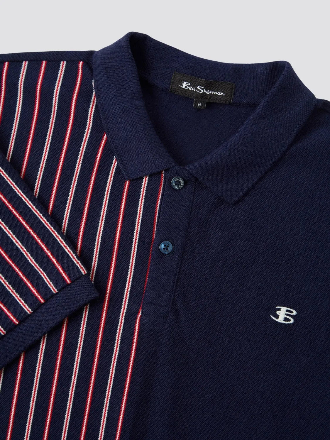 B by Ben Sherman Vertical Stripe Polo sold by Ben Sherman product image thumbnail 3