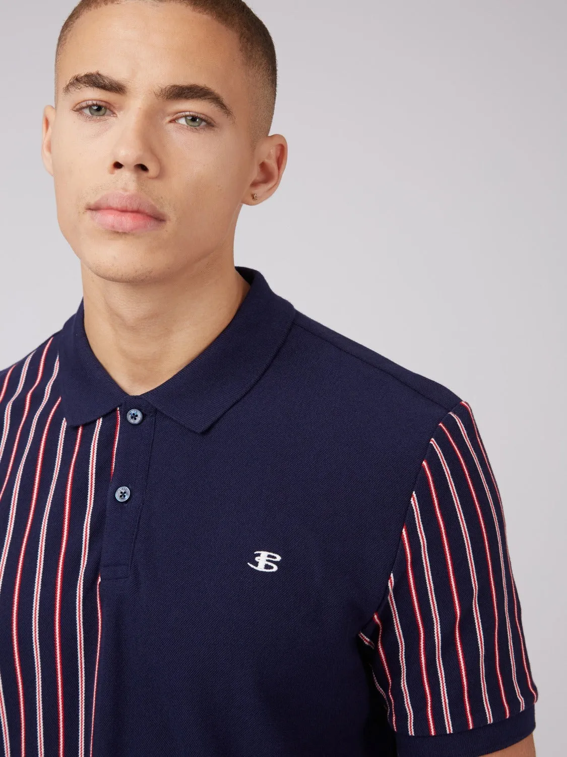 B by Ben Sherman Vertical Stripe Polo sold by Ben Sherman