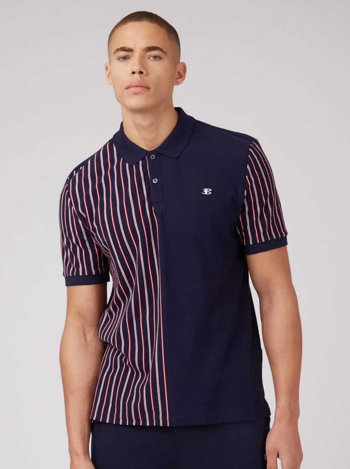 B by Ben Sherman Vertical Stripe Polo sold by Ben Sherman product image thumbnail 4