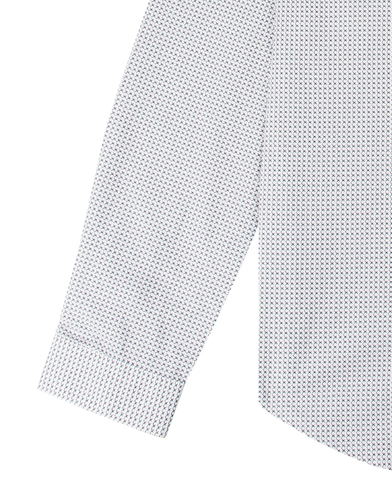 Long-Sleeve Retro Geo Print Shirt - Off White sold by Ben Sherman product image thumbnail 5