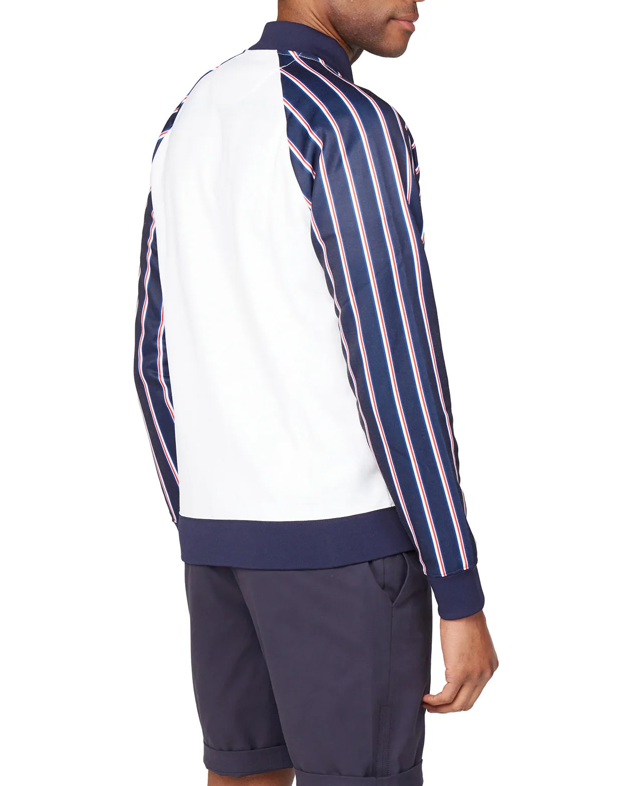 Team GB Men's Union Stripe Tricot Bomber - White sold by Ben Sherman product image thumbnail 2