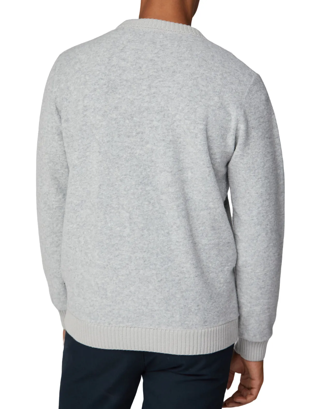 Boucle Knit Crewneck Sweater - Grey sold by Ben Sherman product image thumbnail 2