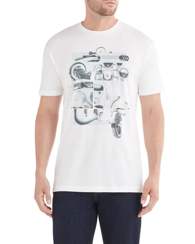 Panels Graphic T-Shirt - White sold by Ben Sherman