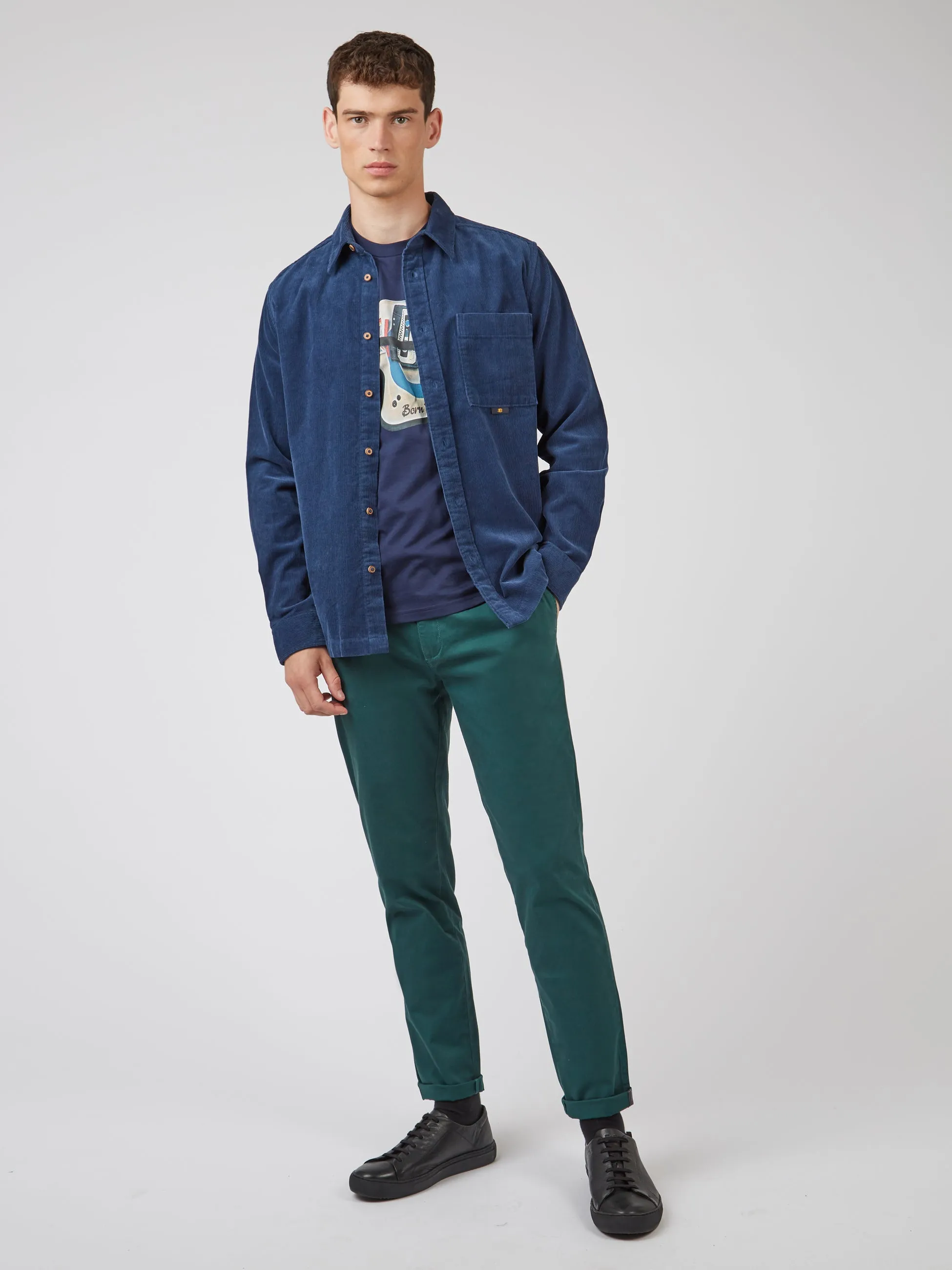 Organic Jersey Heritage Helmet Graphic Tee - Marine sold by Ben Sherman product image thumbnail 5