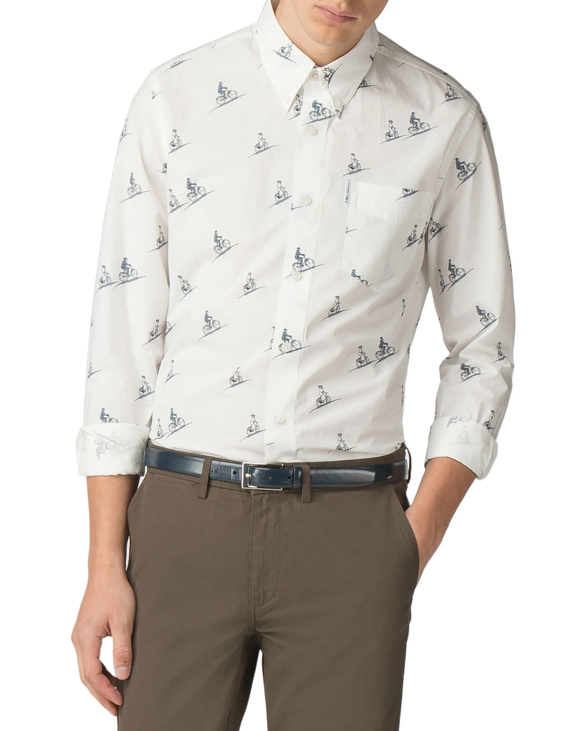 Long-Sleeved Archive Arthur Shirt - Snow White sold by Ben Sherman