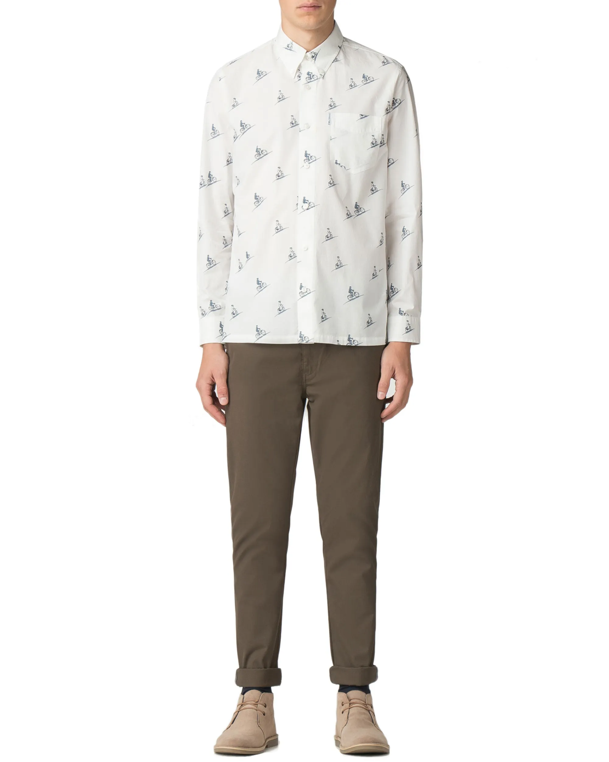 Long-Sleeved Archive Arthur Shirt - Snow White sold by Ben Sherman product image thumbnail 2