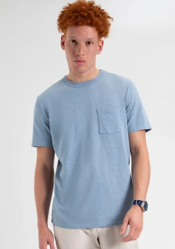 Garment Dye Beatnik T-Shirt - Blue sold by Ben Sherman