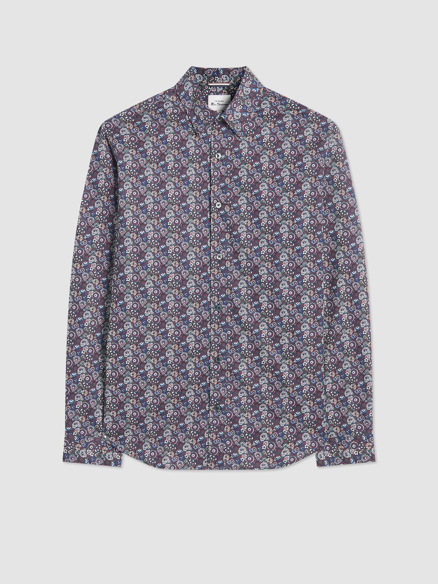 Winter Floral Print Shirt - Plum sold by Ben Sherman product image thumbnail 2
