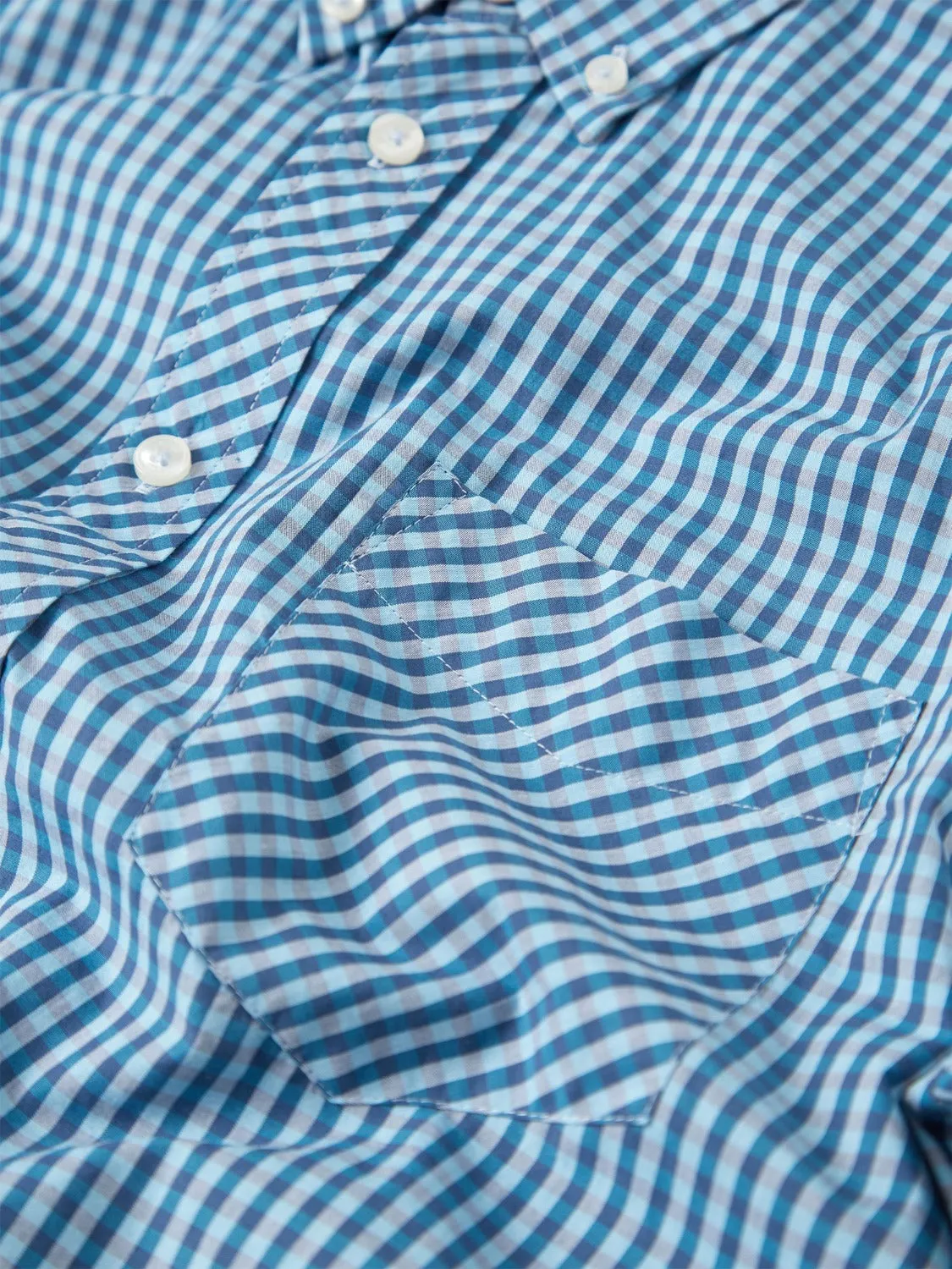 Signature Gingham Long-Sleeve Shirt - Blue Denim sold by Ben Sherman product image thumbnail 2