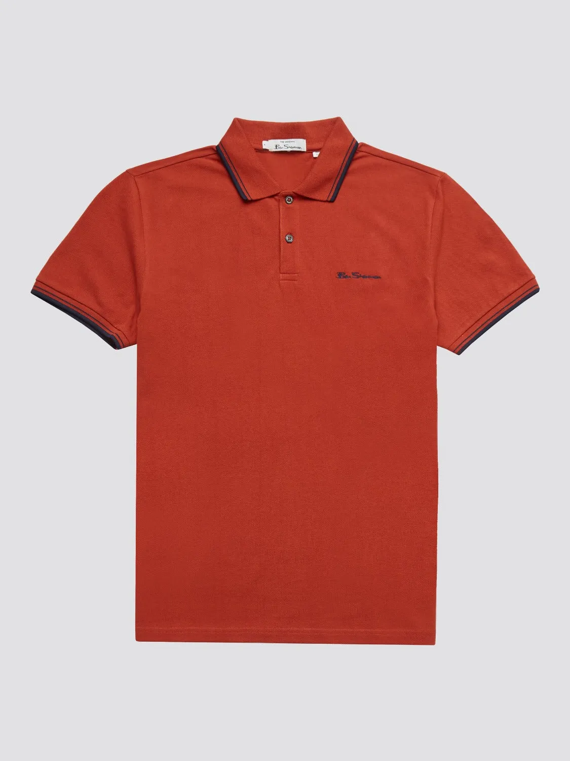 Signature Organic Cotton Polo - Cinnamon sold by Ben Sherman