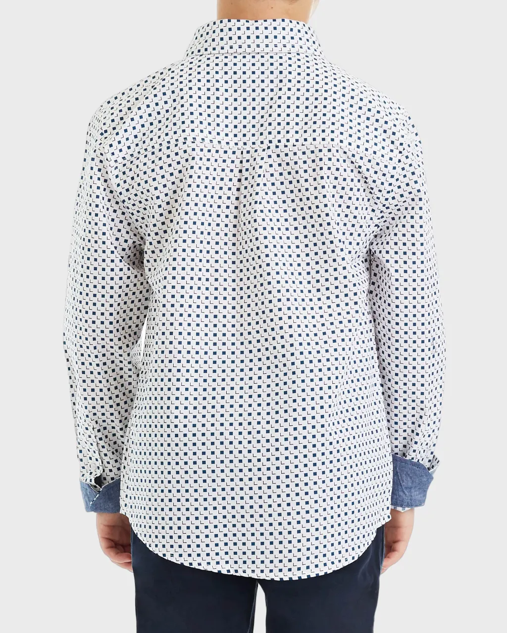 Boys Square Print Button-Down Shirt (Sizes 8-18) sold by Ben Sherman product image thumbnail 2