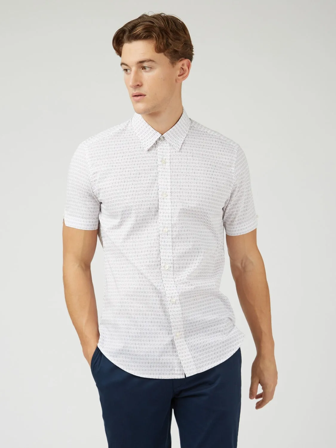 Dash Print Short-Sleeve Shirt sold by Ben Sherman product image thumbnail 3