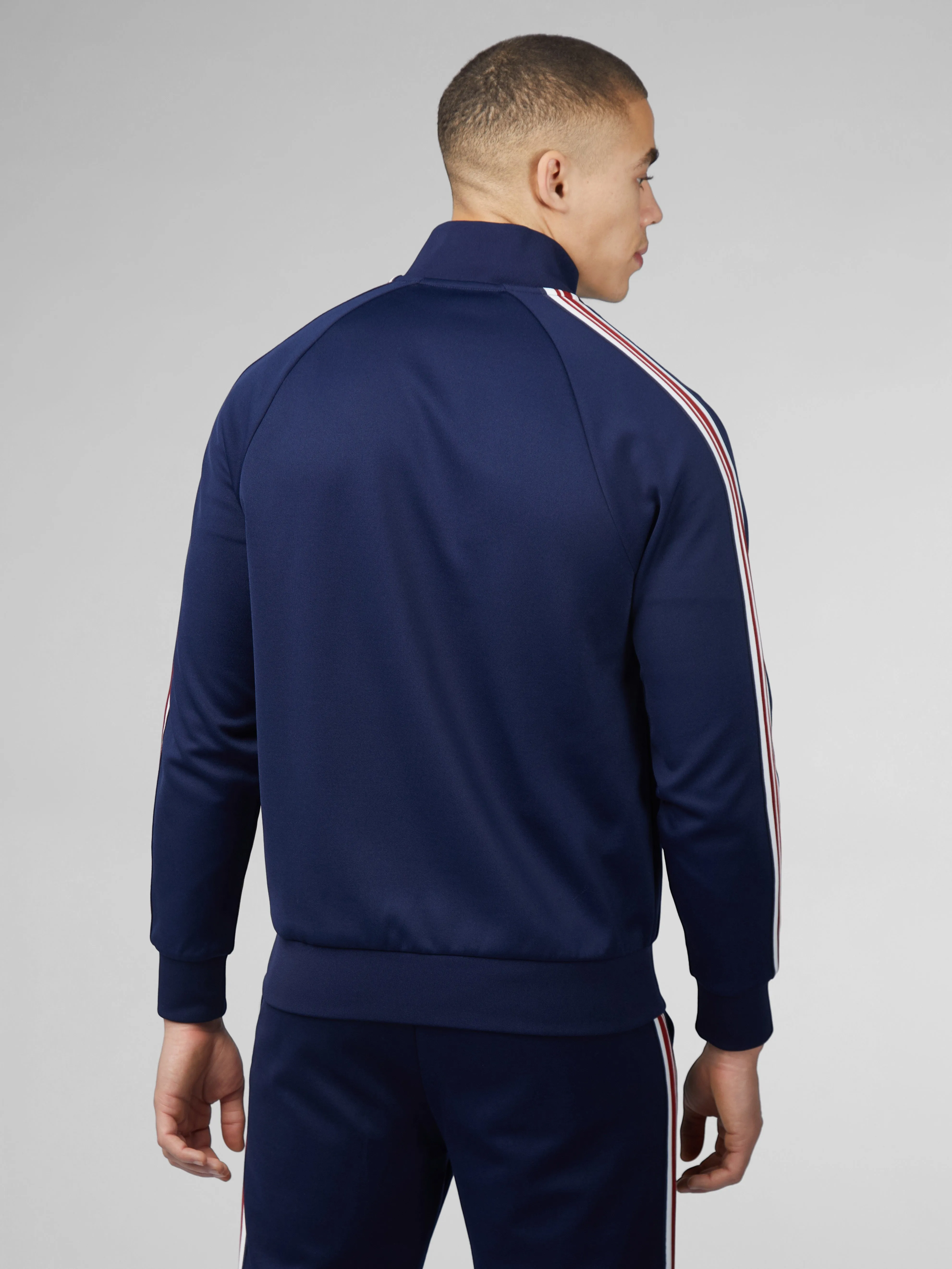 Signature Taped Tricot Track Top - Marine sold by Ben Sherman product image thumbnail 3
