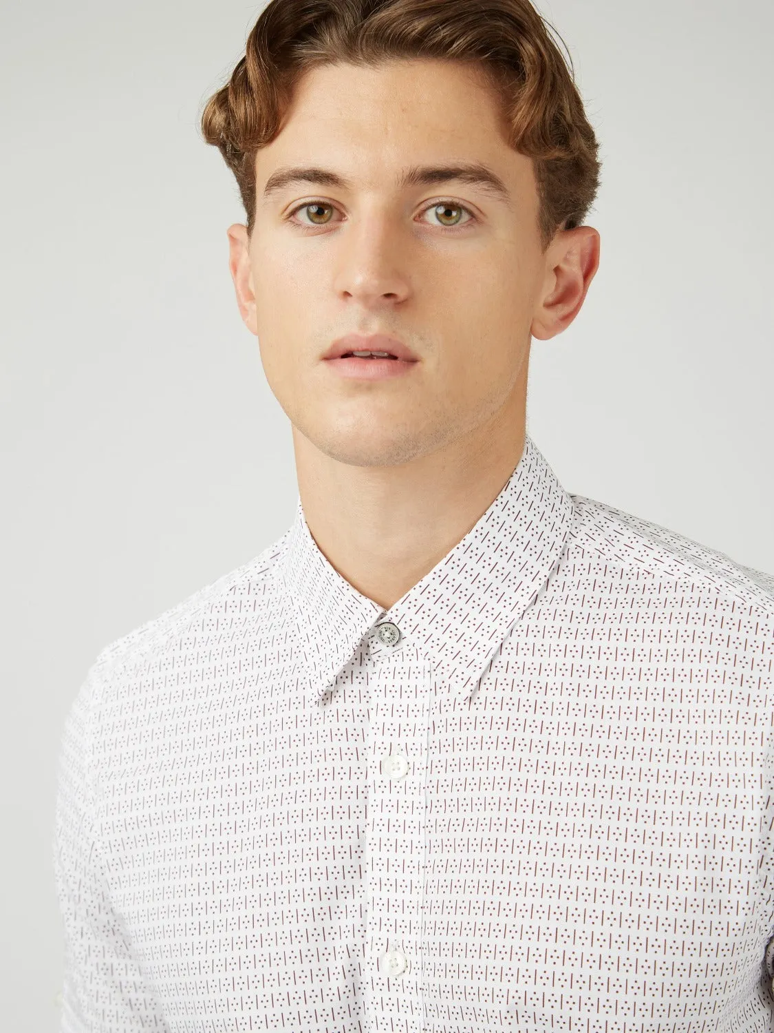 Dash Print Short-Sleeve Shirt sold by Ben Sherman