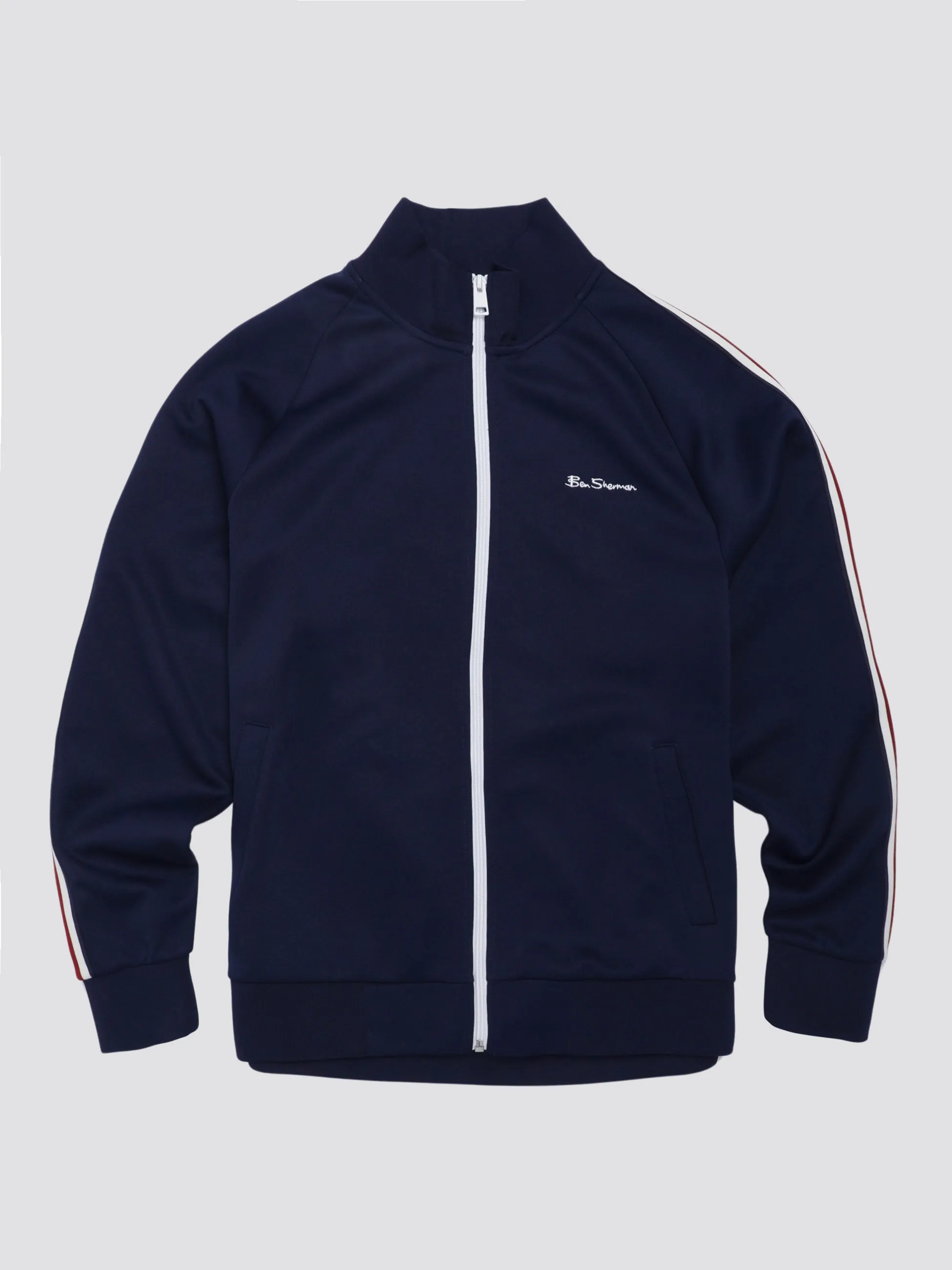 Signature Taped Tricot Track Top - Marine sold by Ben Sherman product image thumbnail 4